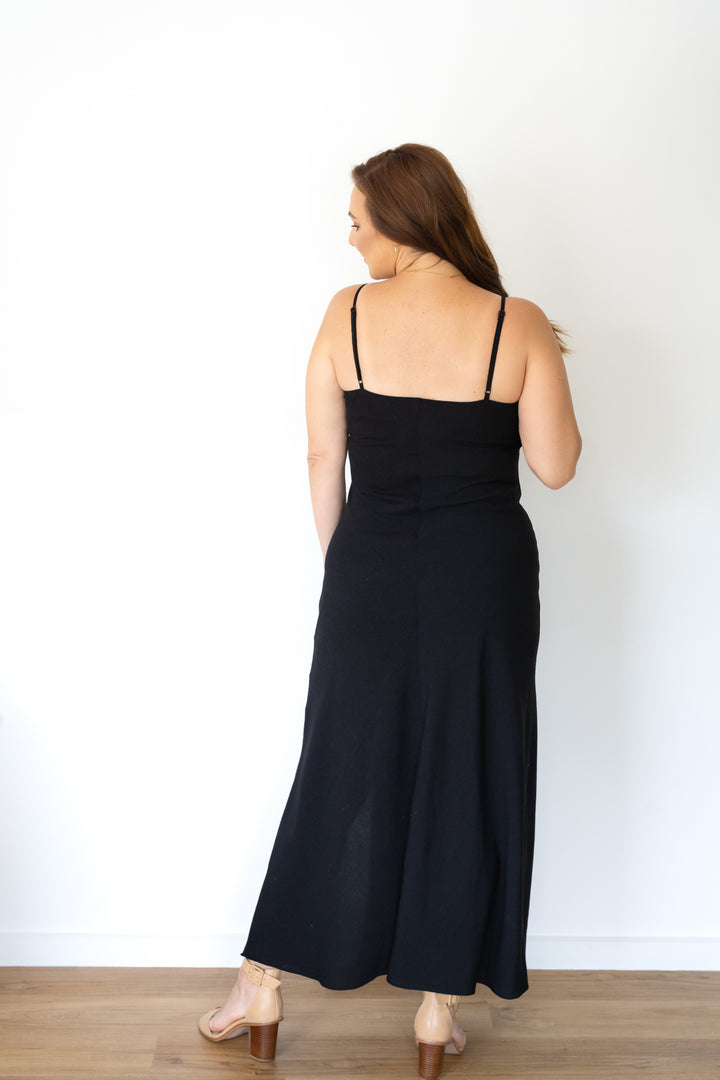 West End Slip Dress - Black