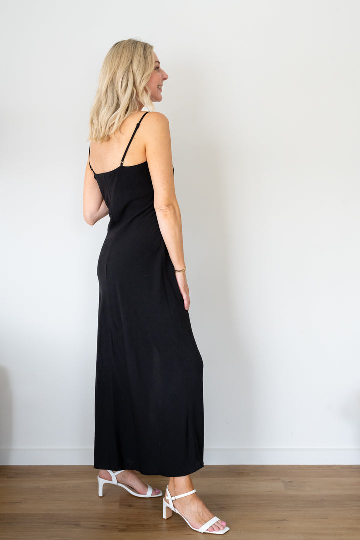 West End Slip Dress - Black