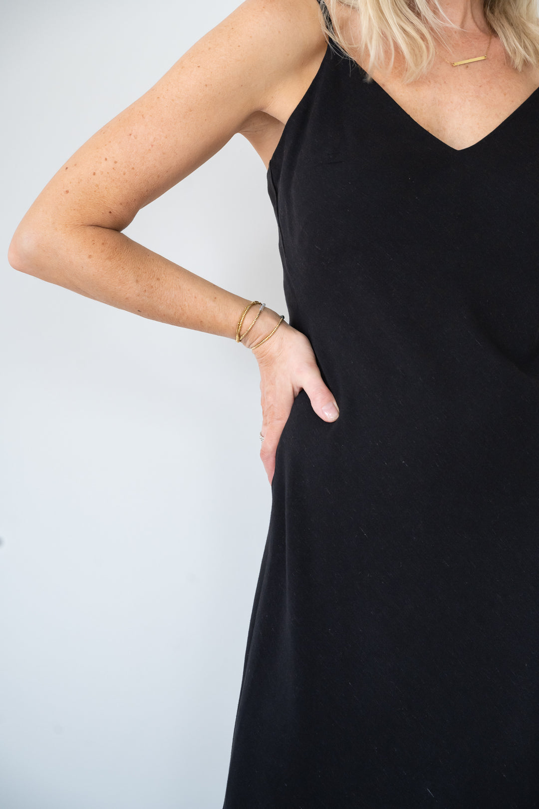 West End Slip Dress - Black