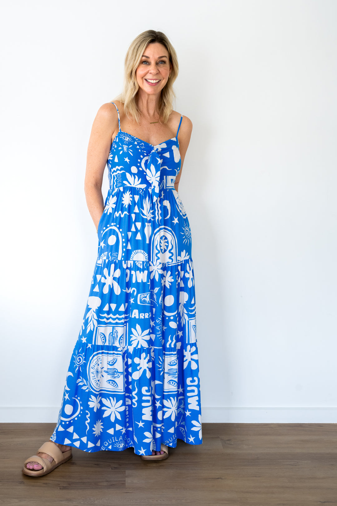 La Playa Maxi Dress - Blue