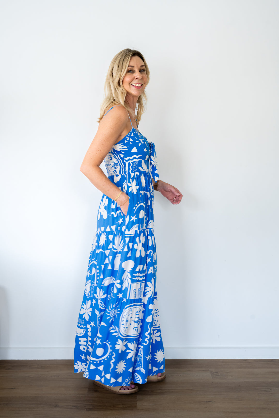 La Playa Maxi Dress - Blue