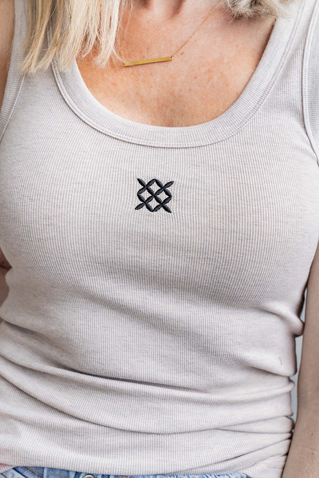 Fleur Logo Tank - Oat