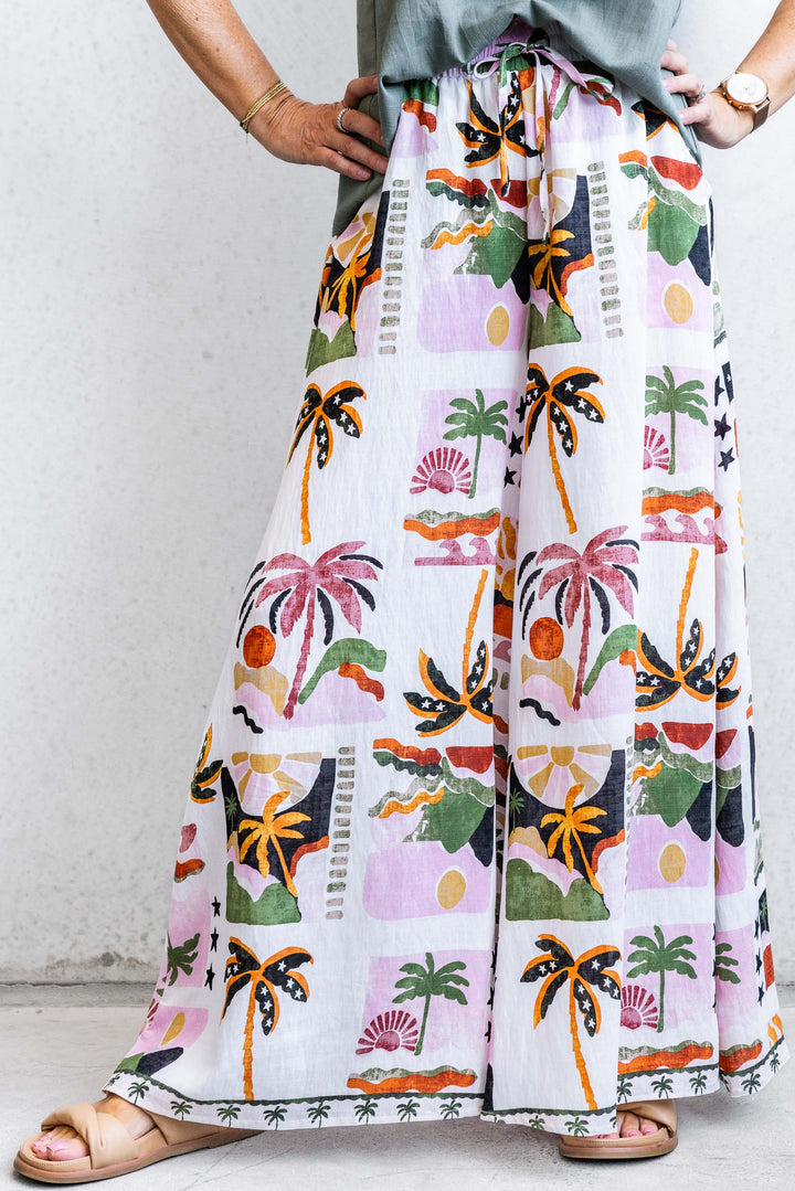 Sunny Palm Wide Leg Pants