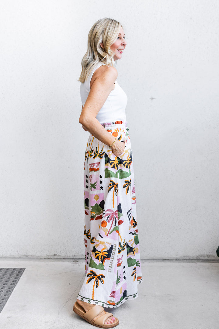 Sunny Palm Wide Leg Pants