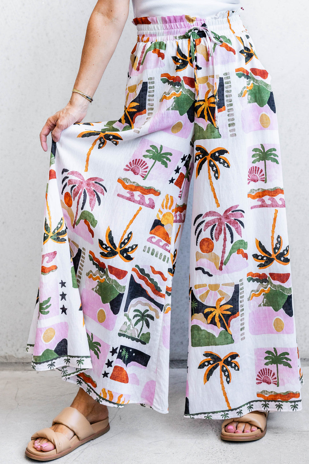 Sunny Palm Wide Leg Pants