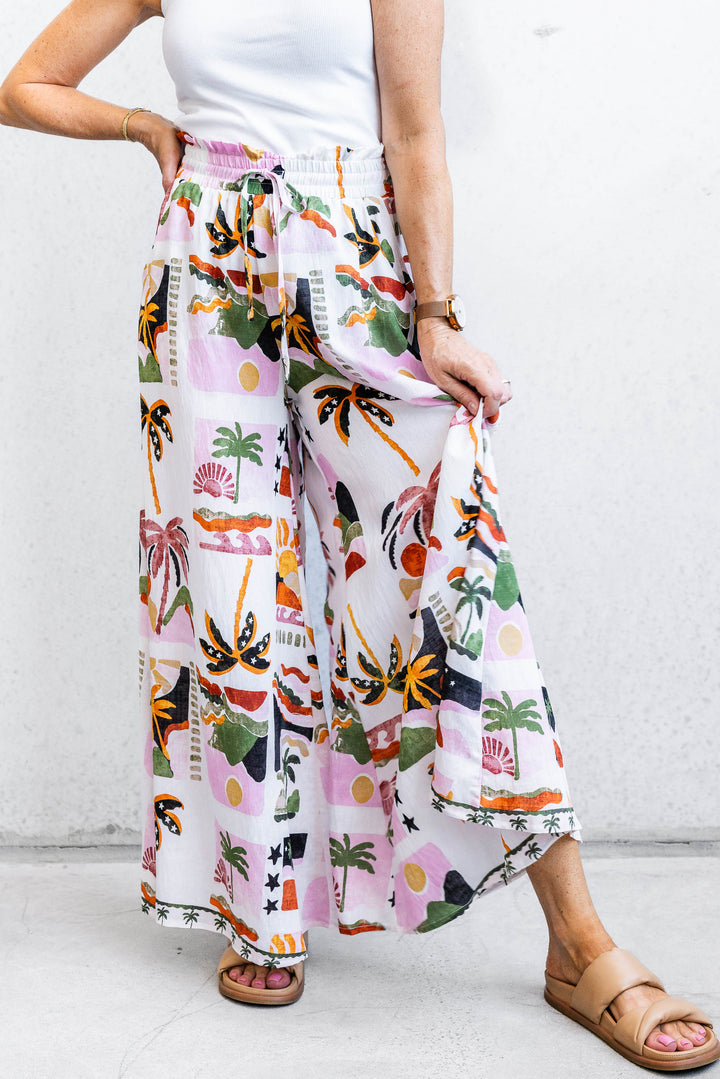 Sunny Palm Wide Leg Pants