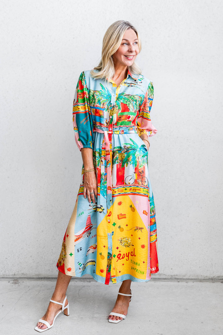 Apple Cart Midi Dress