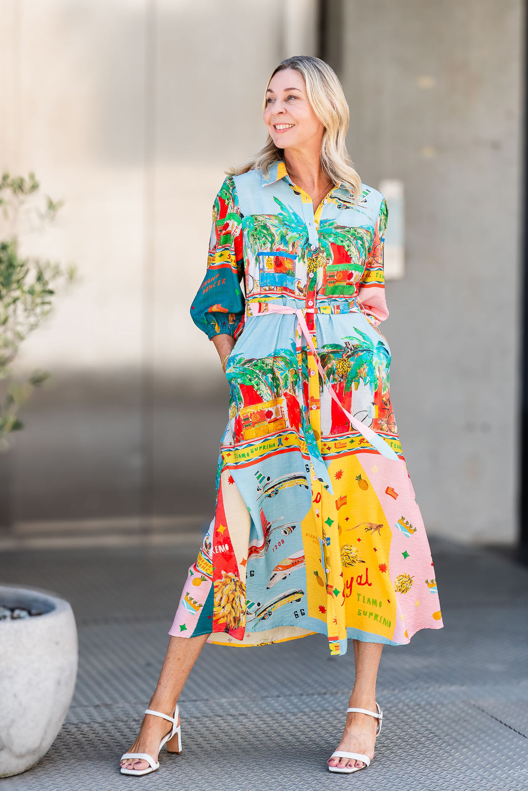 Apple Cart Midi Dress