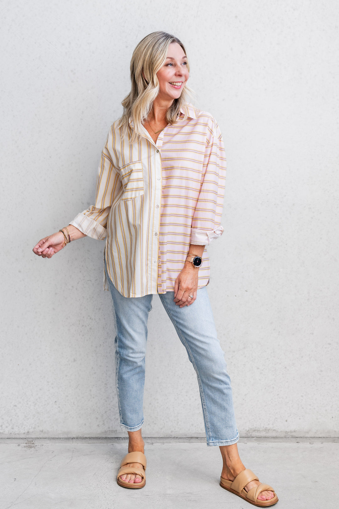 Sunset Breeze Stripe Shirt