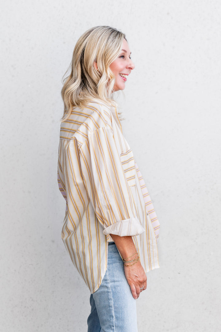 Sunset Breeze Stripe Shirt