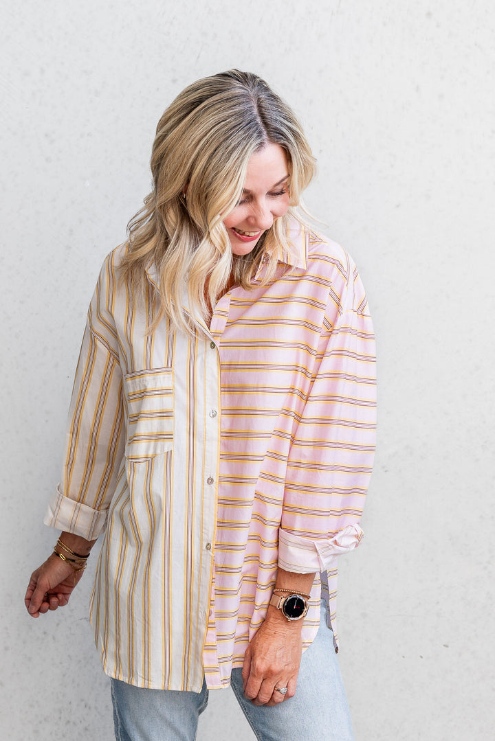 Sunset Breeze Stripe Shirt