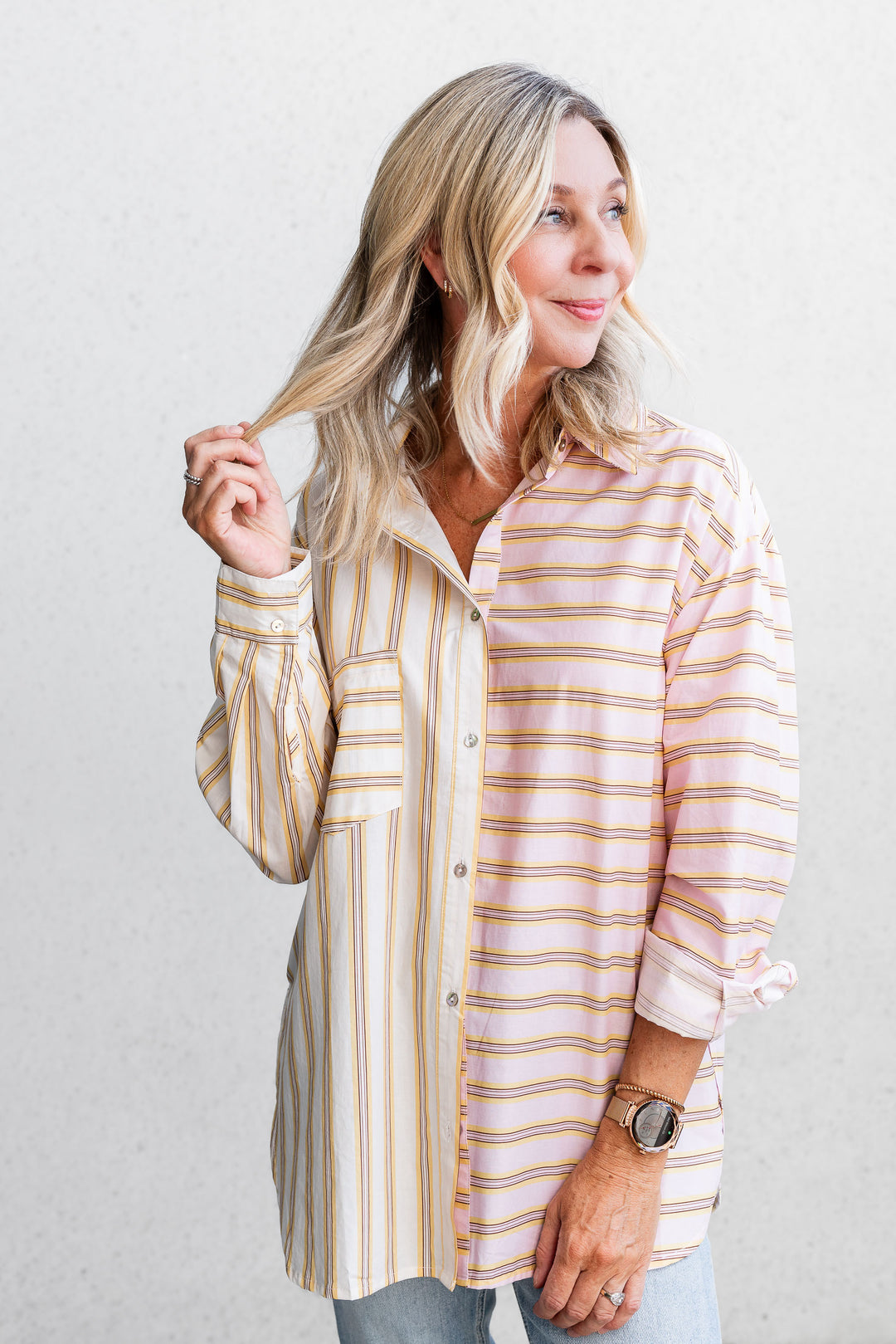 Sunset Breeze Stripe Shirt