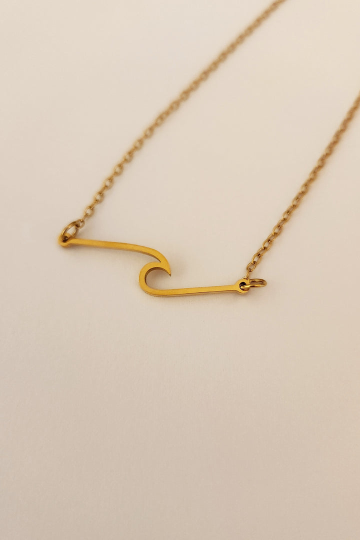 Wave Necklace - Gold