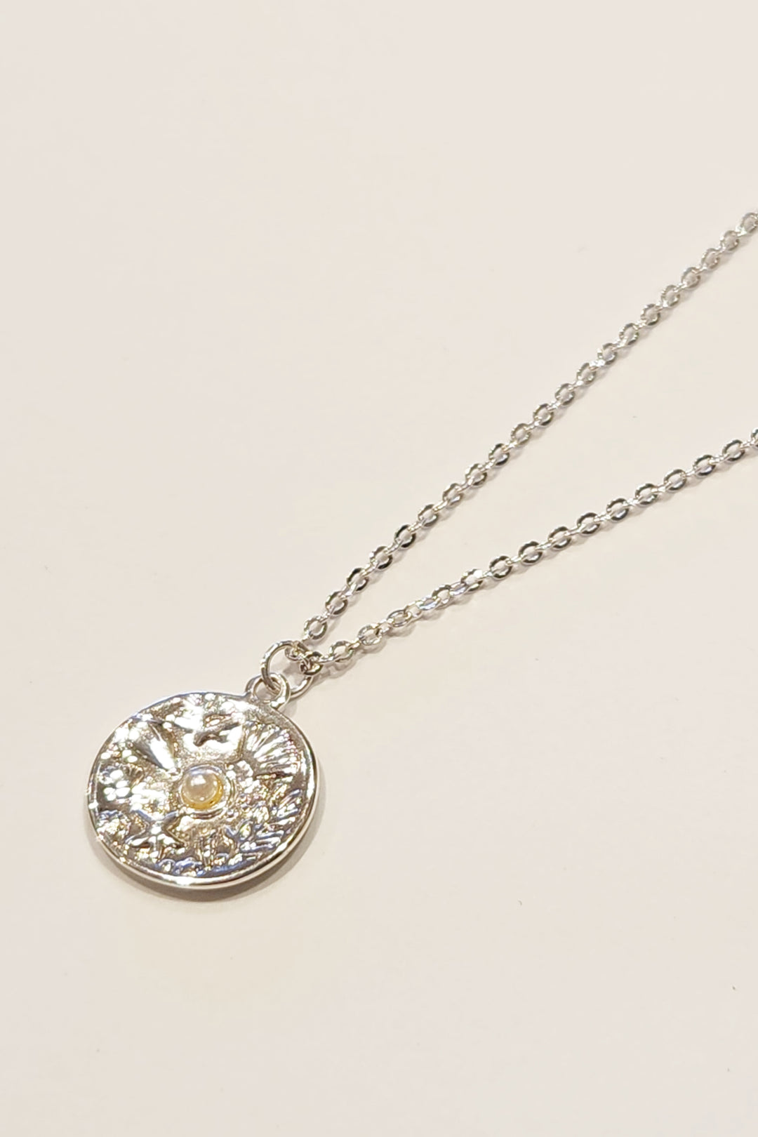Millia Silver Plated Coin Necklace