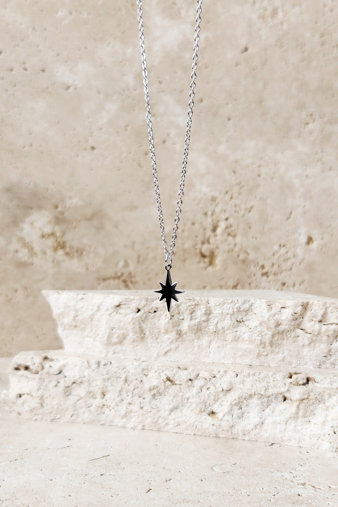 Star Point Necklace - Silver