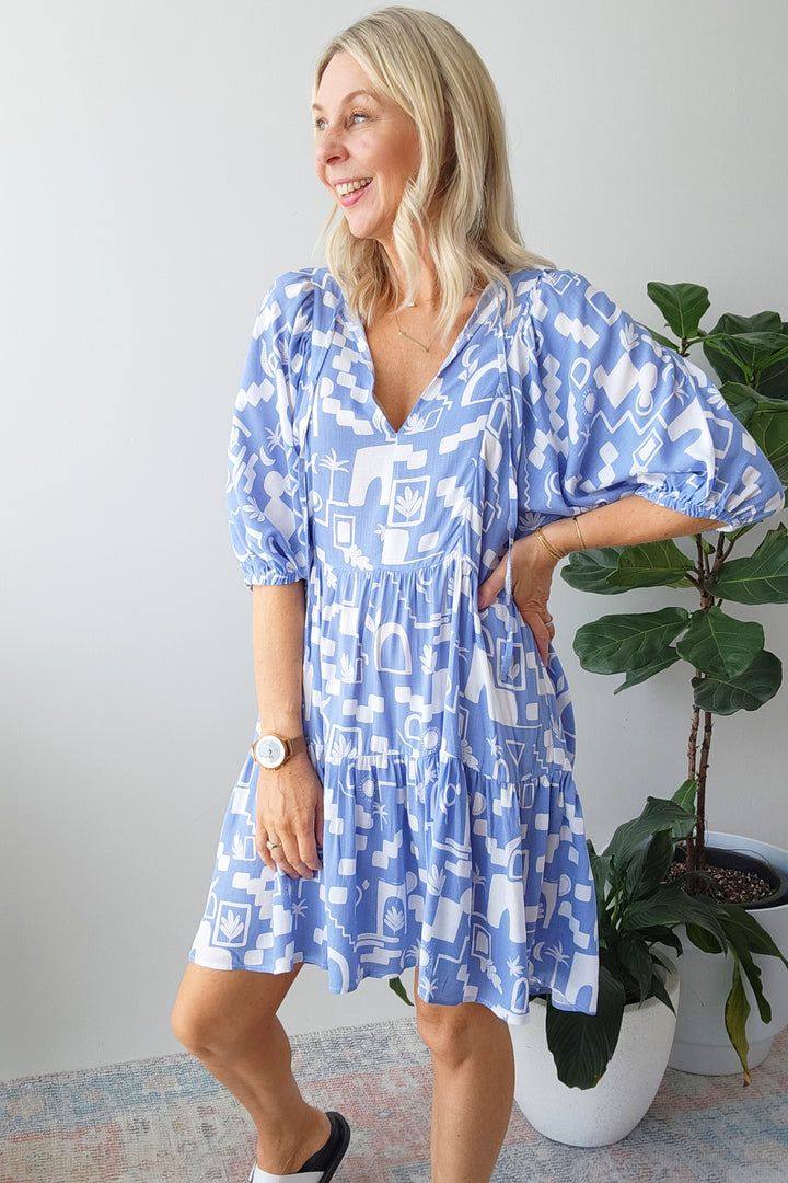 Daydream Tunic Dress - Blue