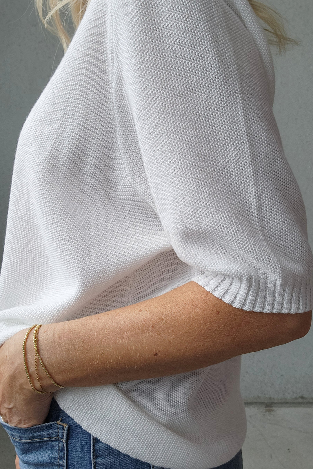 Finlay Knit Top - White